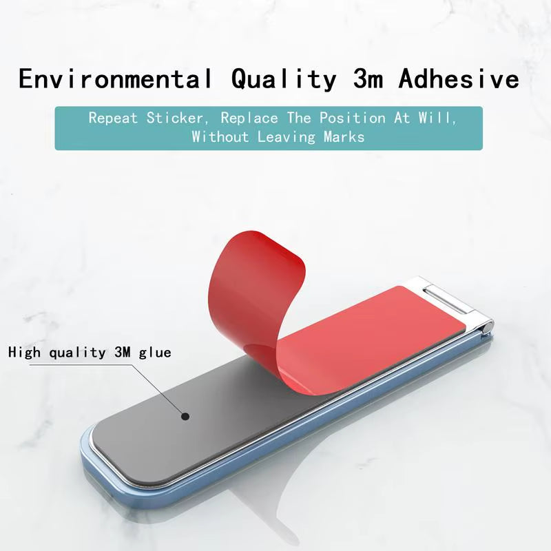 Phone Kickstand Attachment Foldable Phone Stand Ultra-Thin Aluminum Alloy Mobile Phone Holder Mini Kickstand Foldable Phone
