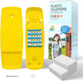 Toy Phone for Kids Swing Set Phone Pretend Phones and Learning Education Phones Plastic Telephone Creative Children Play Phone for Toddlers Baby Cell Phone Playhouse Phone (Yellow)