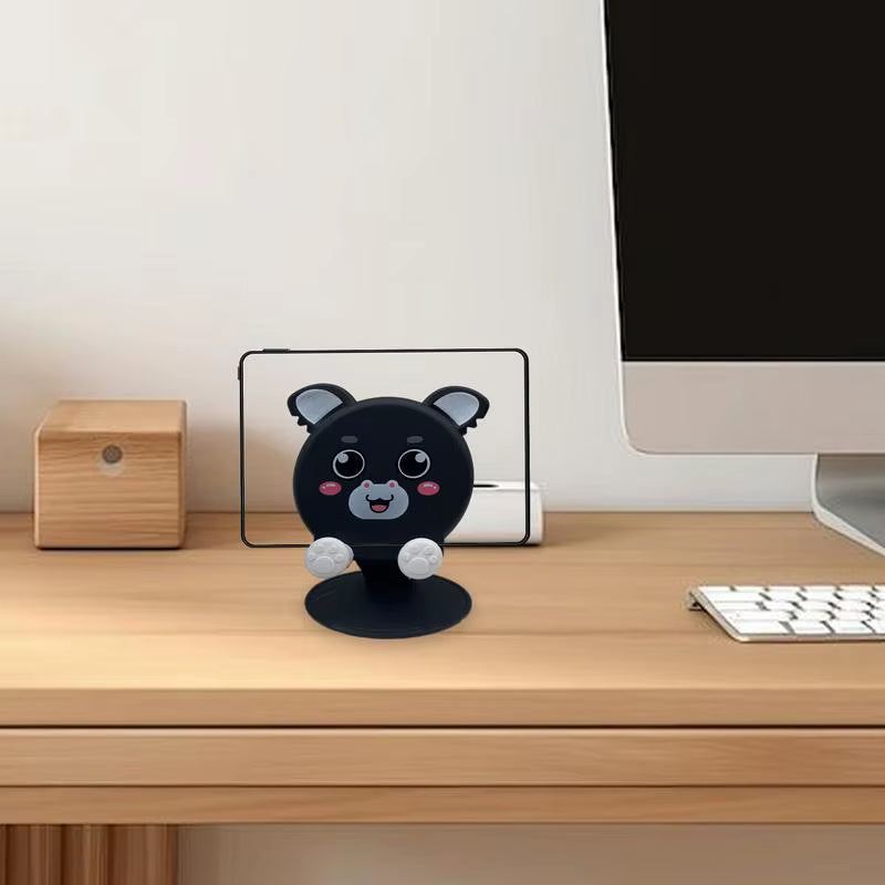 Foldable Cell Phone Stand Pig Bear Tiger Cell Phone Holder Cell Phone Stand for Desk Phone Accessories Desktop Phone Holde for 4