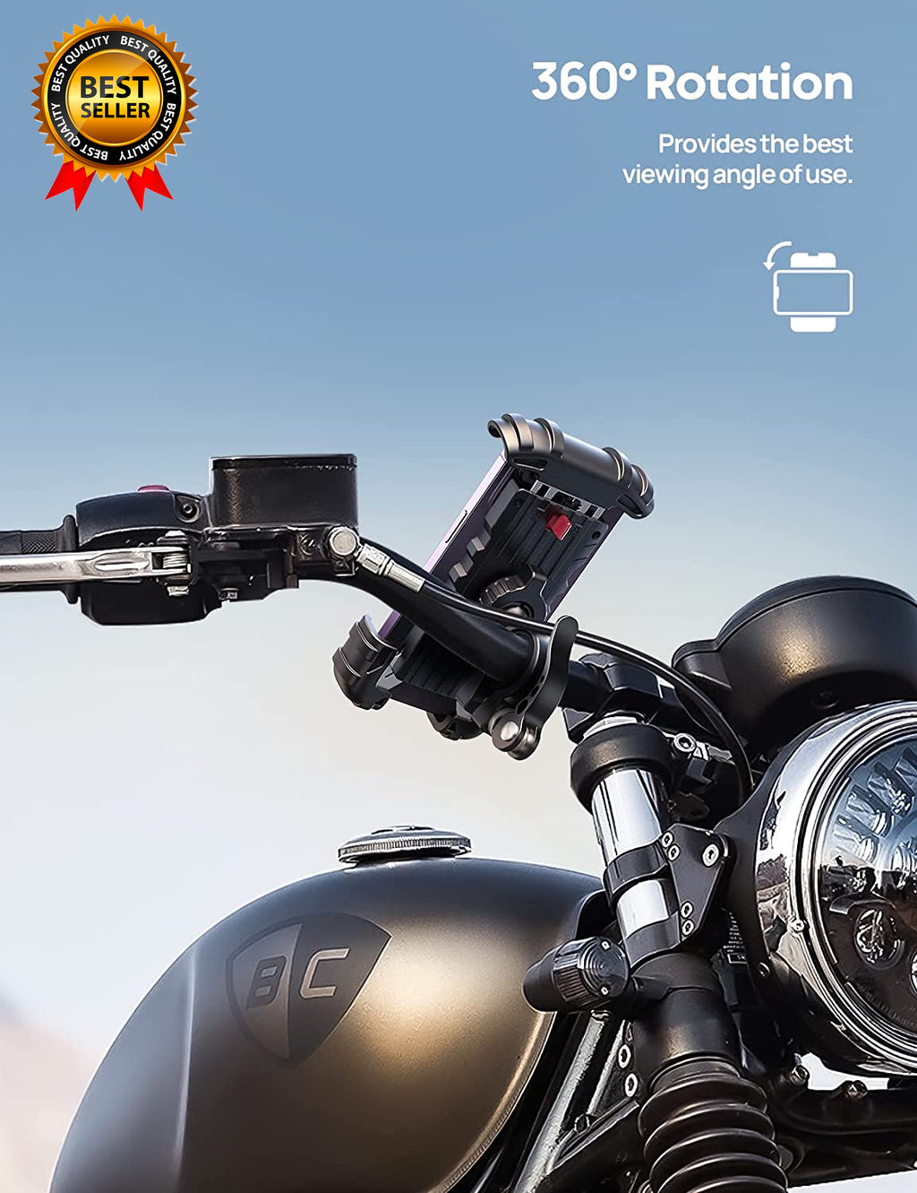 Bike Phone Holder Motorcycle Mount Motorcycle Phone Holder Handlebar Cell Phone
